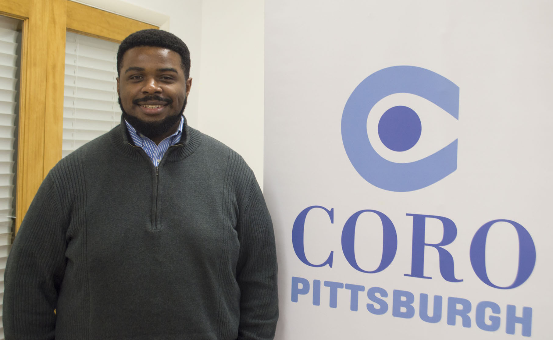 Pictured is political science alumnus Laier-Rayshon Smith.